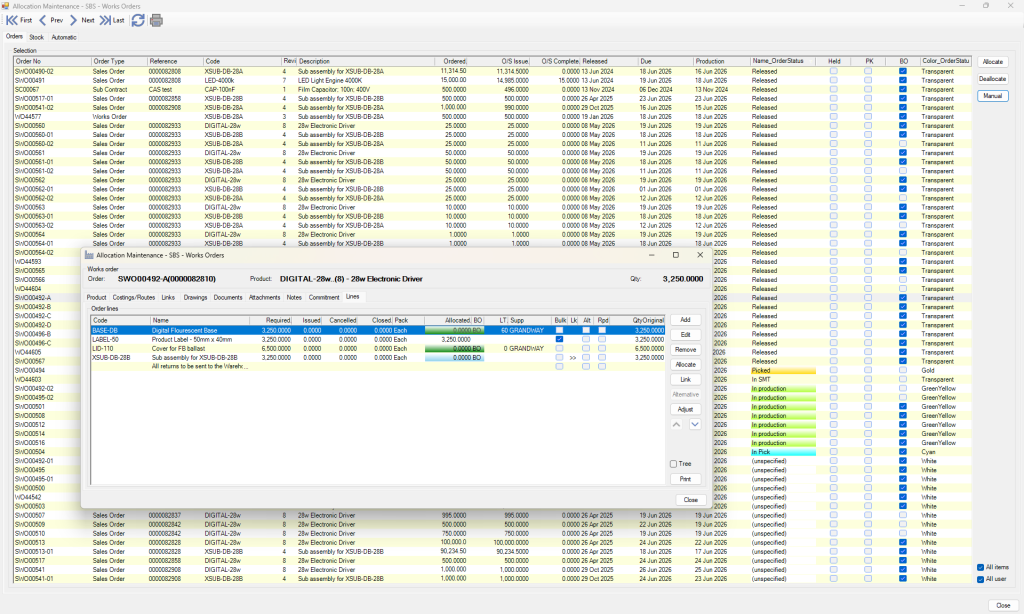 WO3 - Manual Allocation
